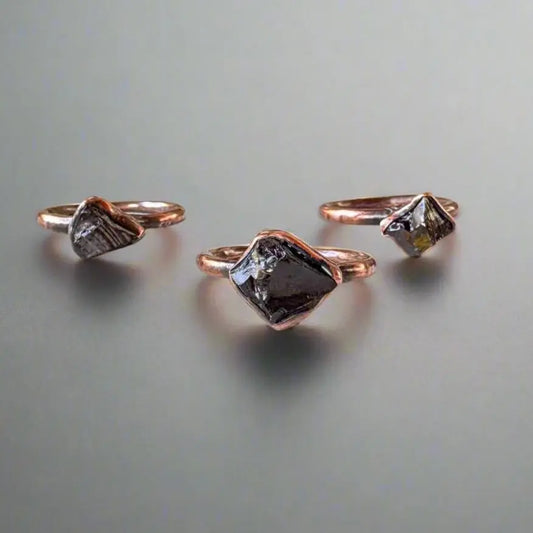 Raw Elite Shungite Ring for Healing and Protection - Blackbird & Sage Jewelry