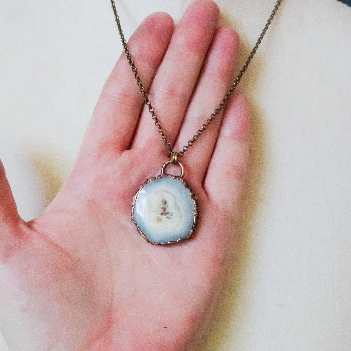 Elegant Solar Quartz Necklace with Unique Artisan Design - Blackbird & Sage Jewelry