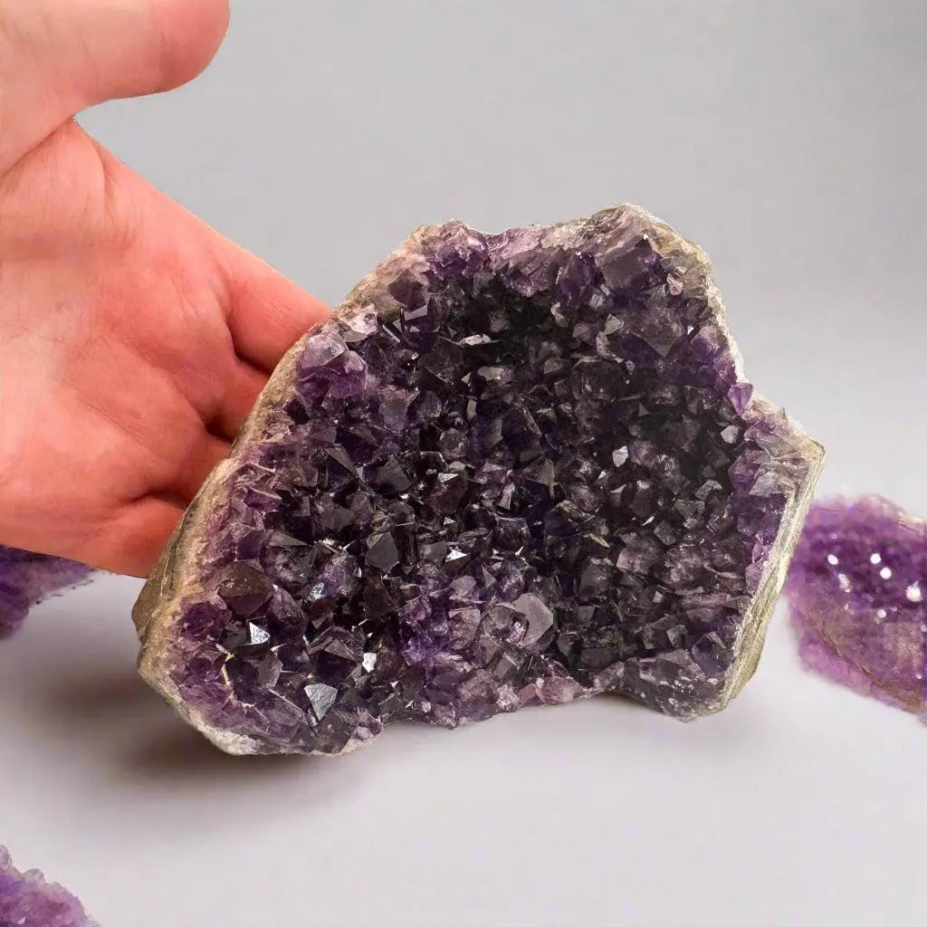 Genuine Amethyst Quarter Geode for Healing Decor - Blackbird & Sage Jewelry