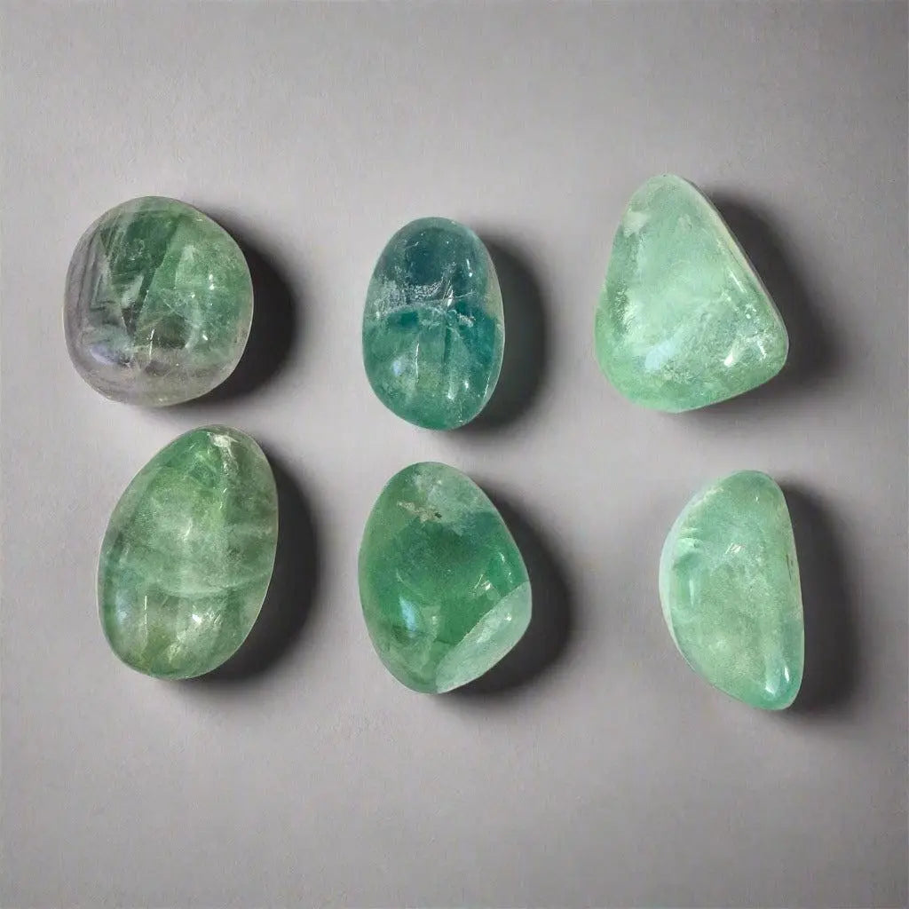 AA Grade Fluorite Tumbled Stone for Healing Decor - Blackbird & Sage Jewelry