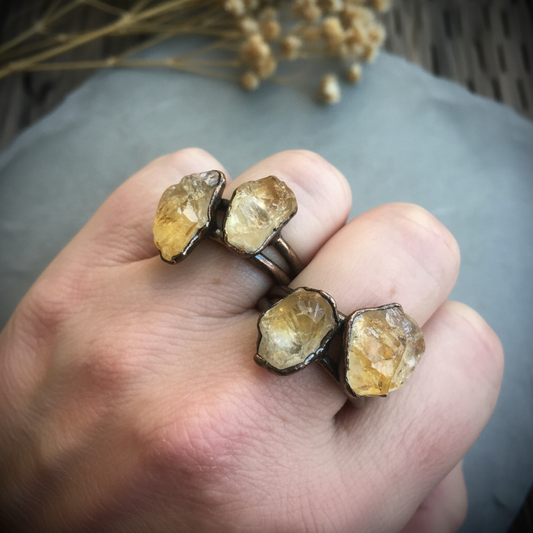 Citrine Statement Ring – Hand Shot Final
