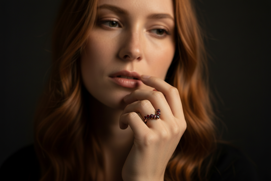 Garnet Chevron Model Shot