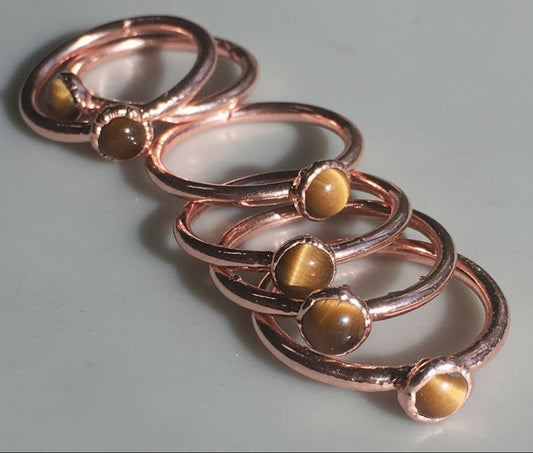 Tiger's Eye Ring - Blackbird & Sage Jewelry