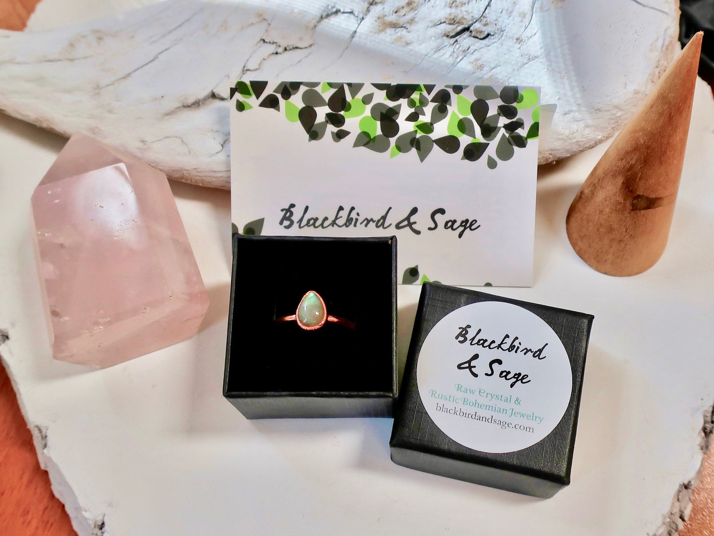 Dainty Raw Peridot Stacking Ring, Peridot Ring, Minimalist Ring, Raw Stone Copper Ring, Small Stone Ring, Valentines Gift Blackbird & Sage Jewelry