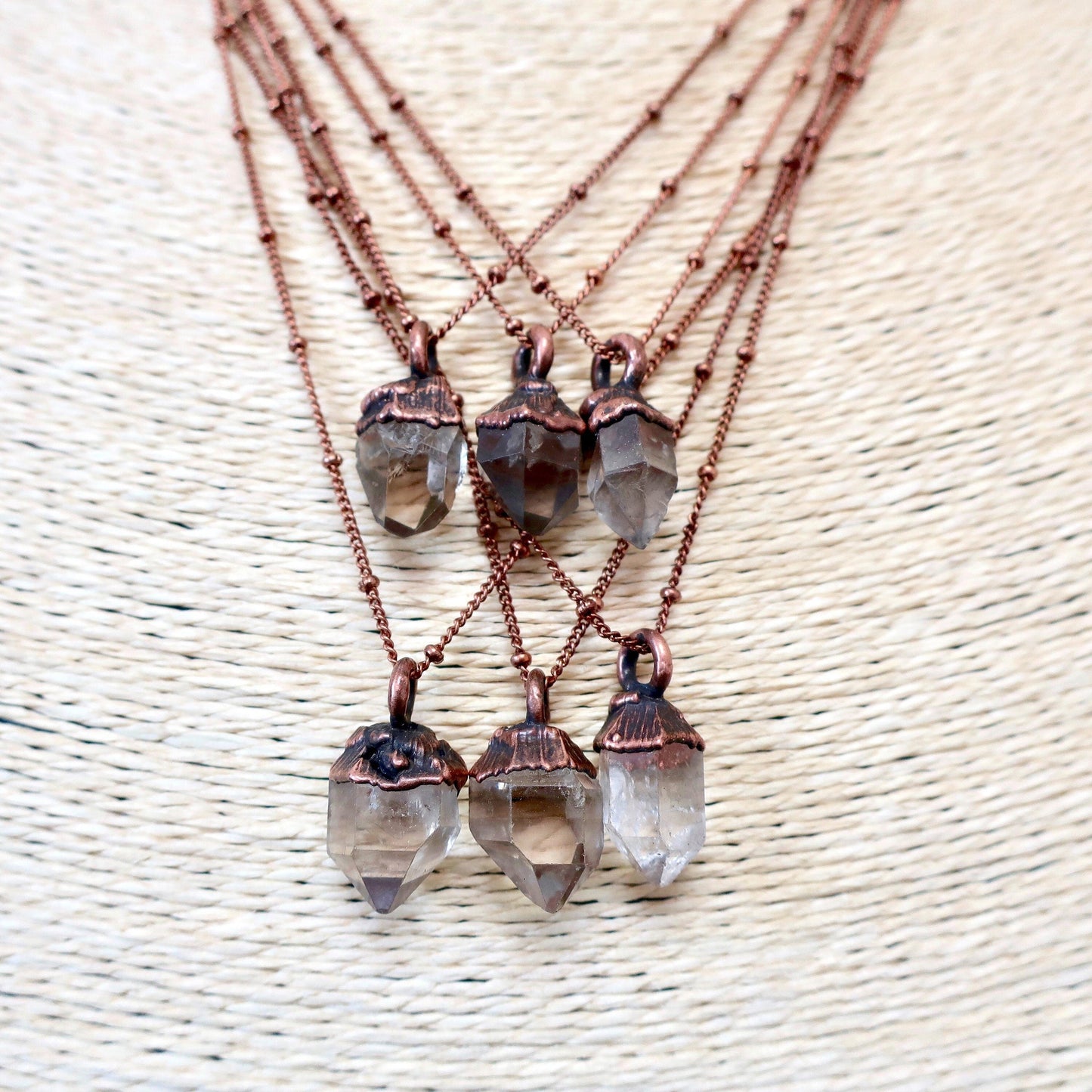 Raw Quartz Point Necklace, Quartz Jewelry, Crystal Pendant, Quartz Necklace, Rustic Jewelry, Copper and Crystals, Healing Stones Blackbird & Sage Jewelry