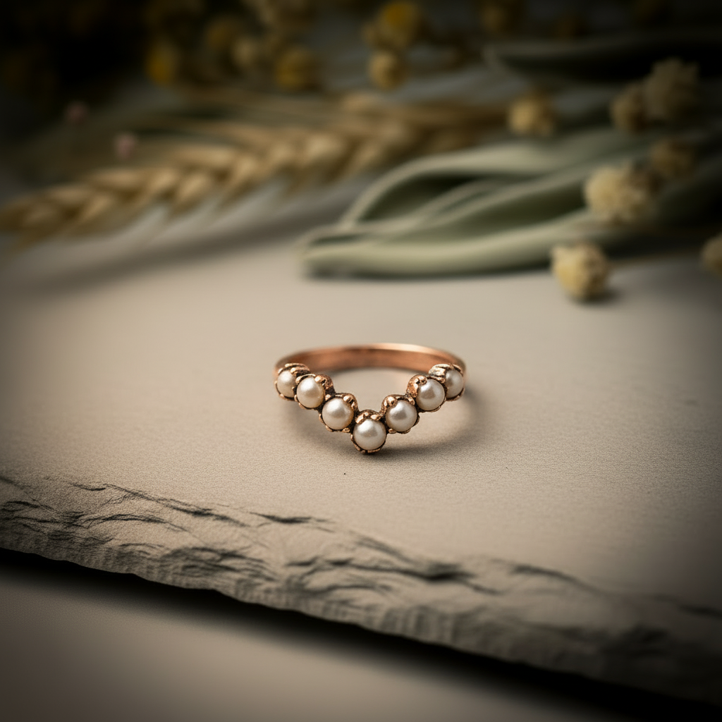 Pearl Chevron Copper - Hero