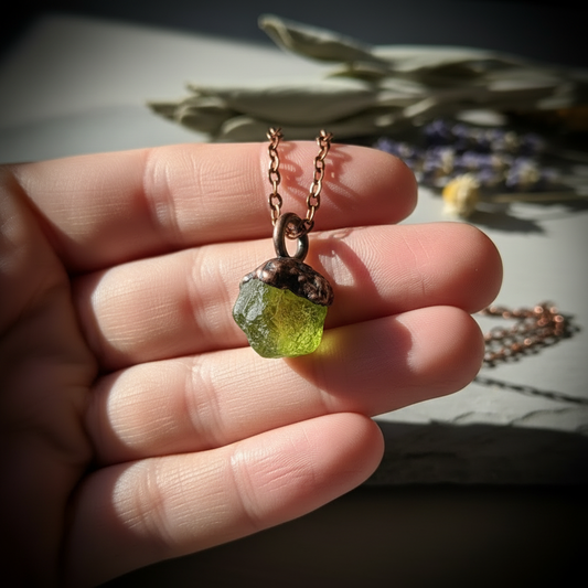 Peridot Pendant Substantial Scale