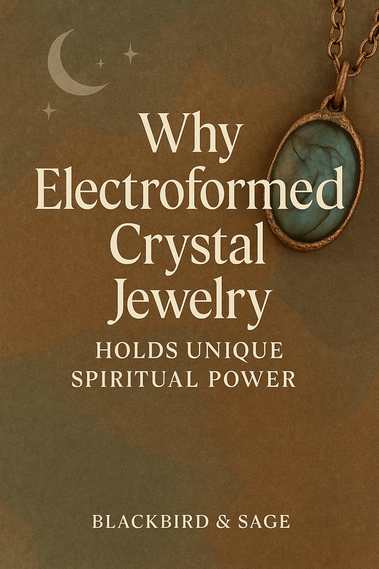 What is Electroformed Crystal Jewelry - Blackbird & Sage Jewelry