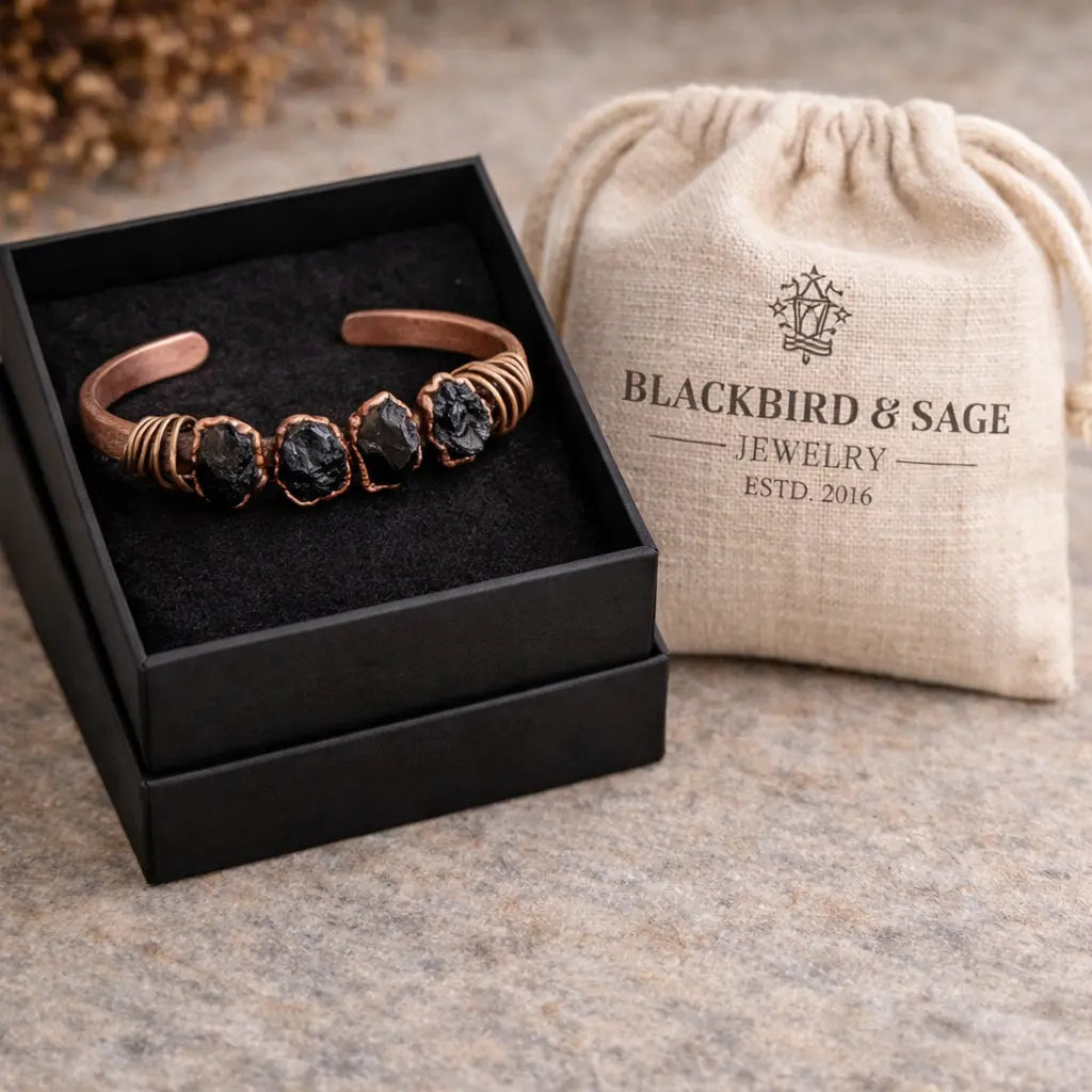 Agate Copper Cuff | Electroformed Copper Jewelry