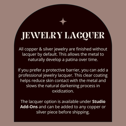 Jewelry Lacquer Protection for Blackbird & Sage by Blackbird & Sage Jewelry Studio