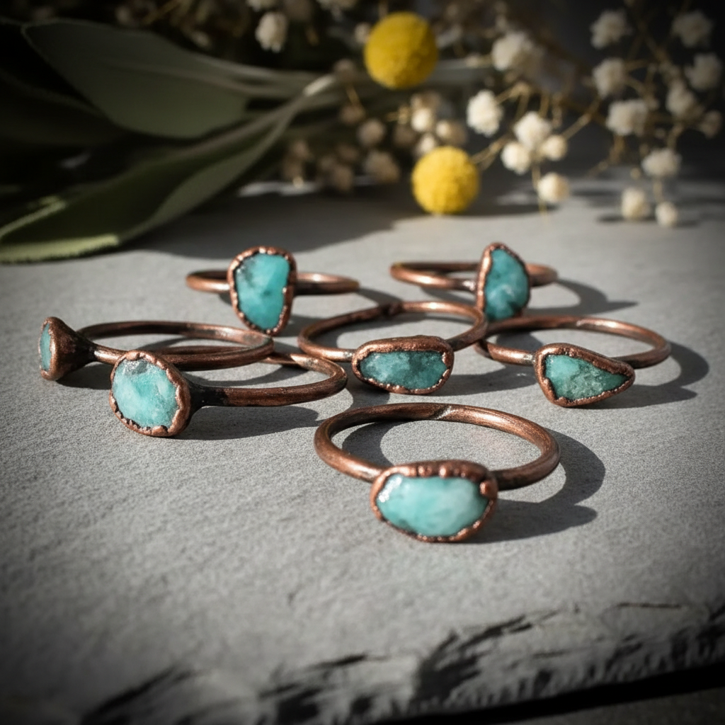 Amazonite Antique Copper Scattered Slate