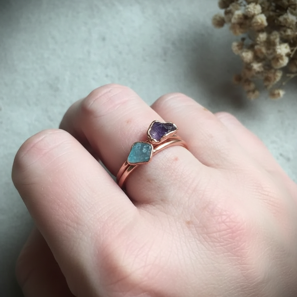 Amethyst Aquamarine Stack Slate