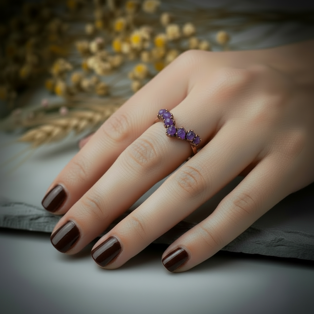 Amethyst Chevron Hand Shot
