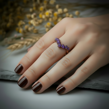 Amethyst Chevron Hand Shot