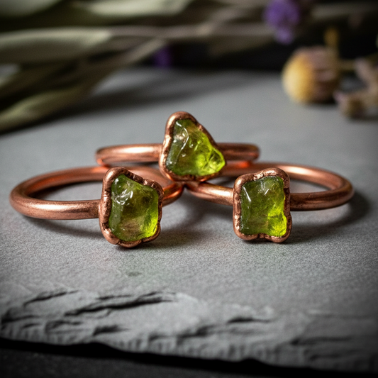 Antique copper trio