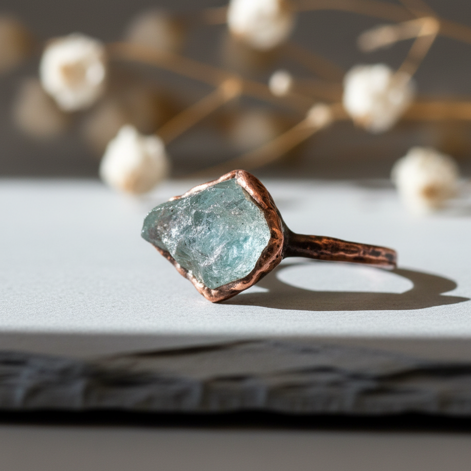 Aquamarine Ring Slate 3