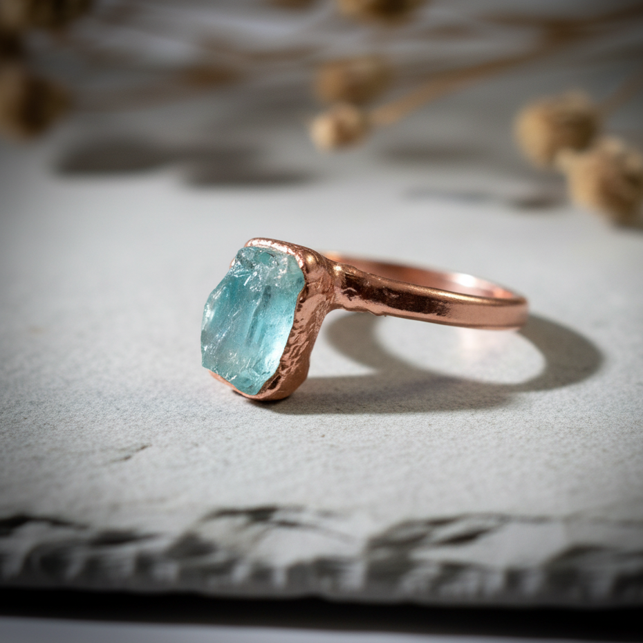 Aquamarine Ring Slate 6