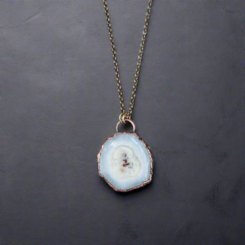 Elegant Solar Quartz Necklace with Unique Artisan Design - Blackbird & Sage Jewelry