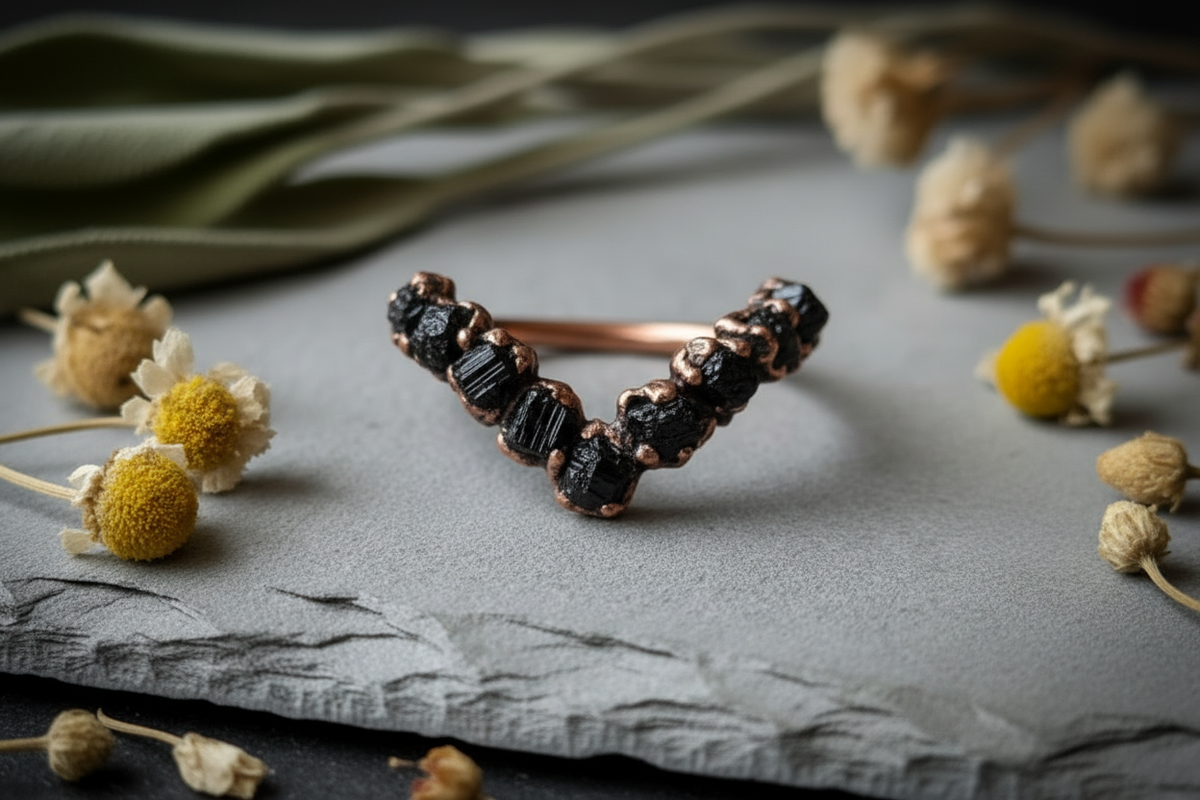 Black Tourmaline Copper - Botanical