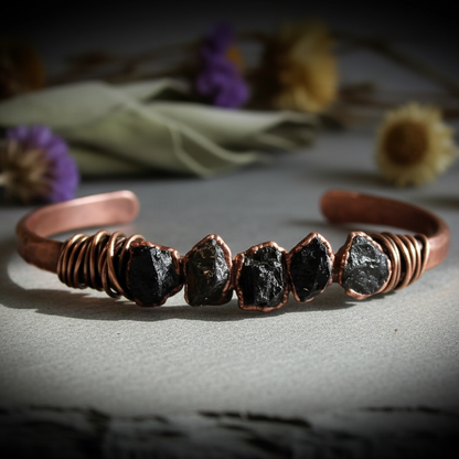 Black Tourmaline Cuff — Hero