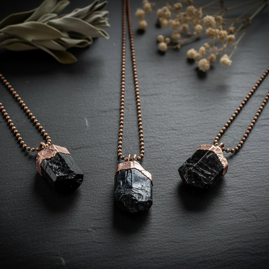 Black Tourmaline Flat Lay