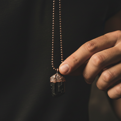 Black Tourmaline Model Shot
