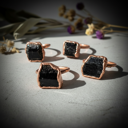 Black Tourmaline Scattered Lightened