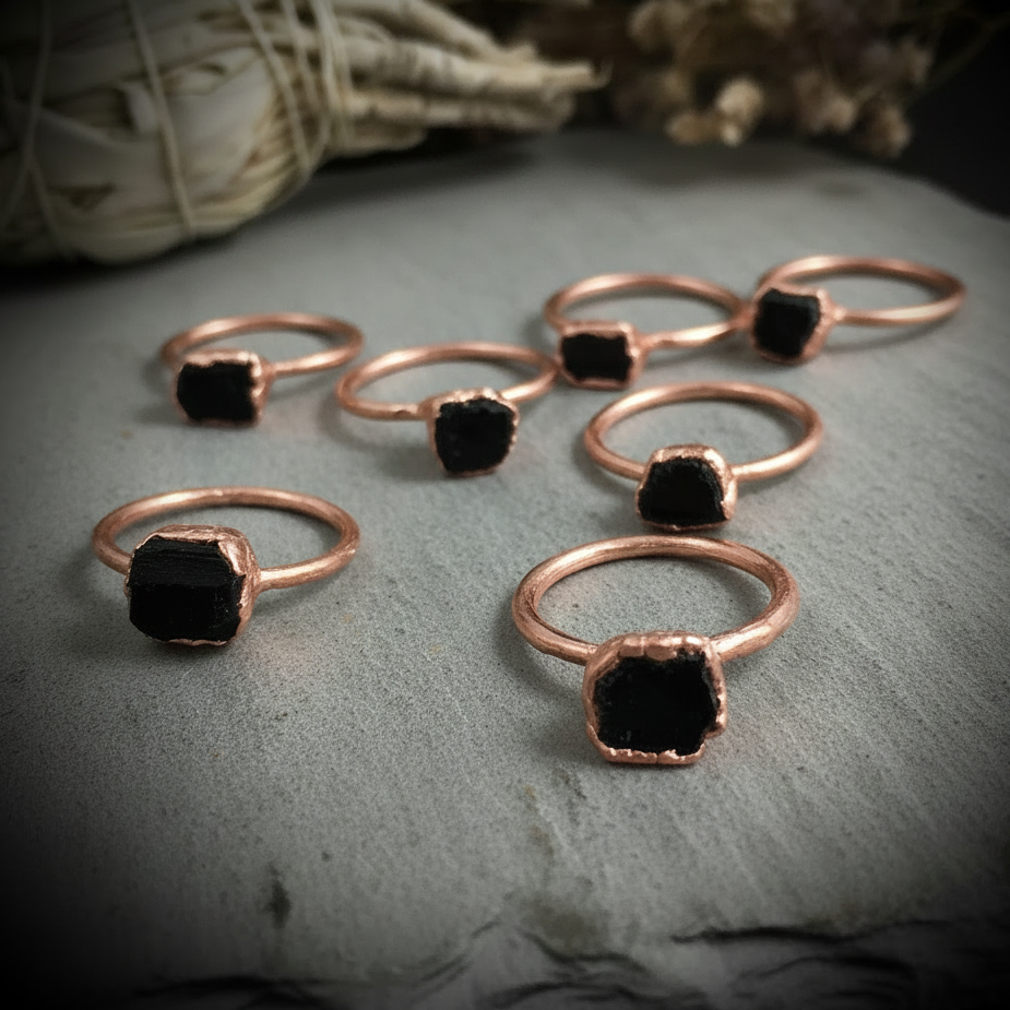 Black Tourmaline Scattered Softened