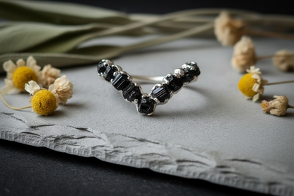Black Tourmaline Silver - Botanical