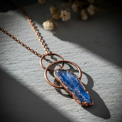Blue Kyanite Layered Loop 1 Softened