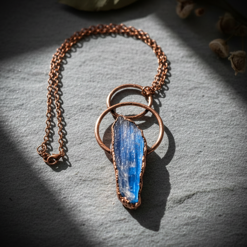 Blue Kyanite Layered Loop 5 Softened