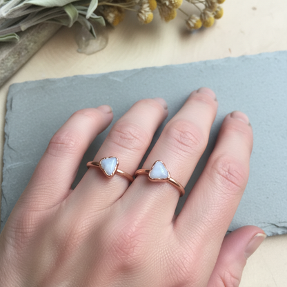 Blue Lace Agate Ring Hand Shot 2