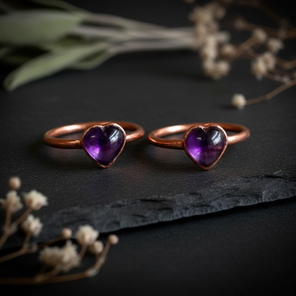 Bright copper flat lay