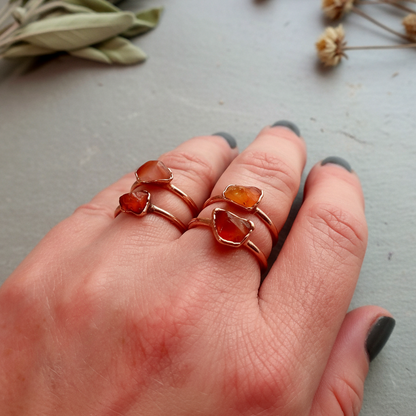 Carnelian Ring Hand Shot 1