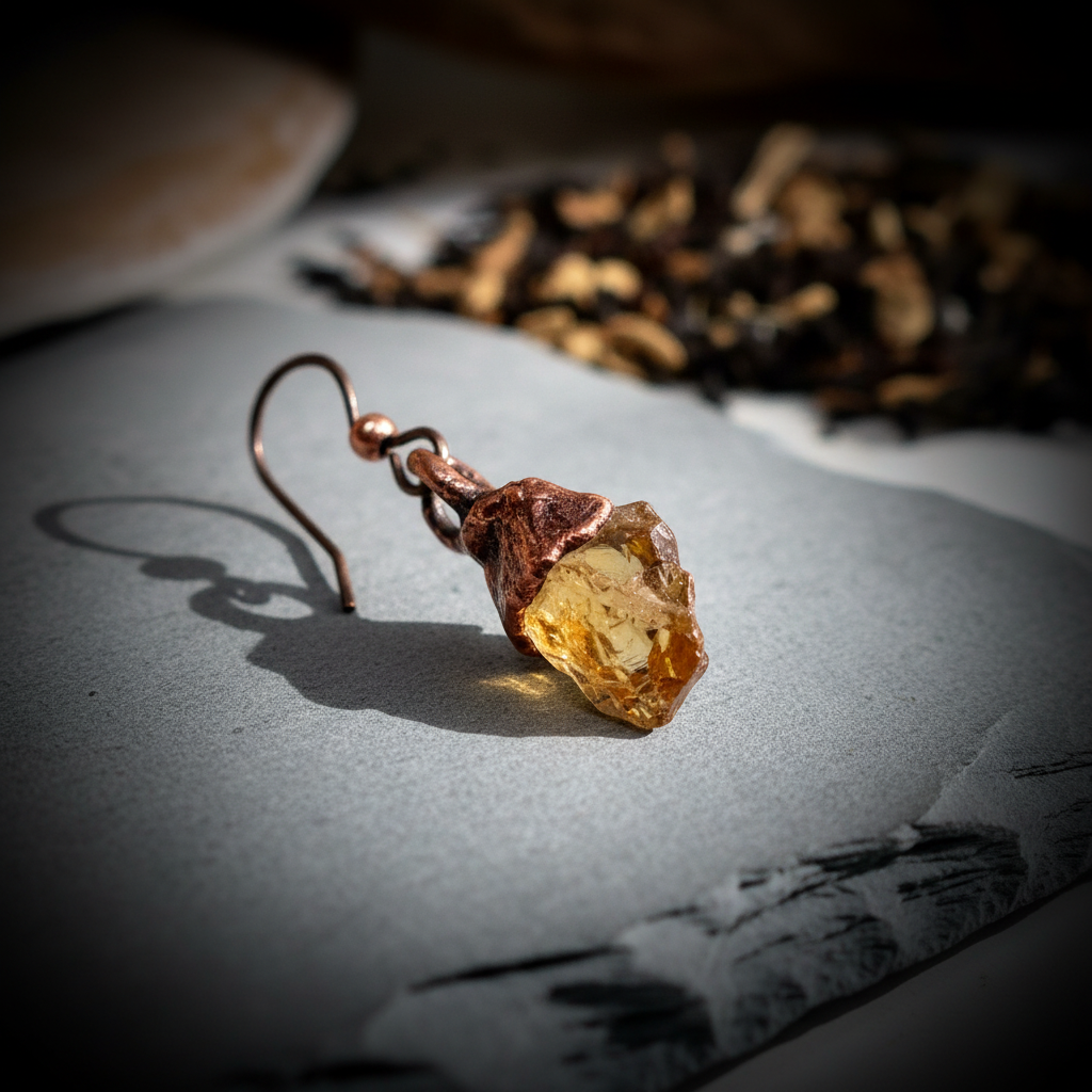 Citrine Earring Hero Close-Up