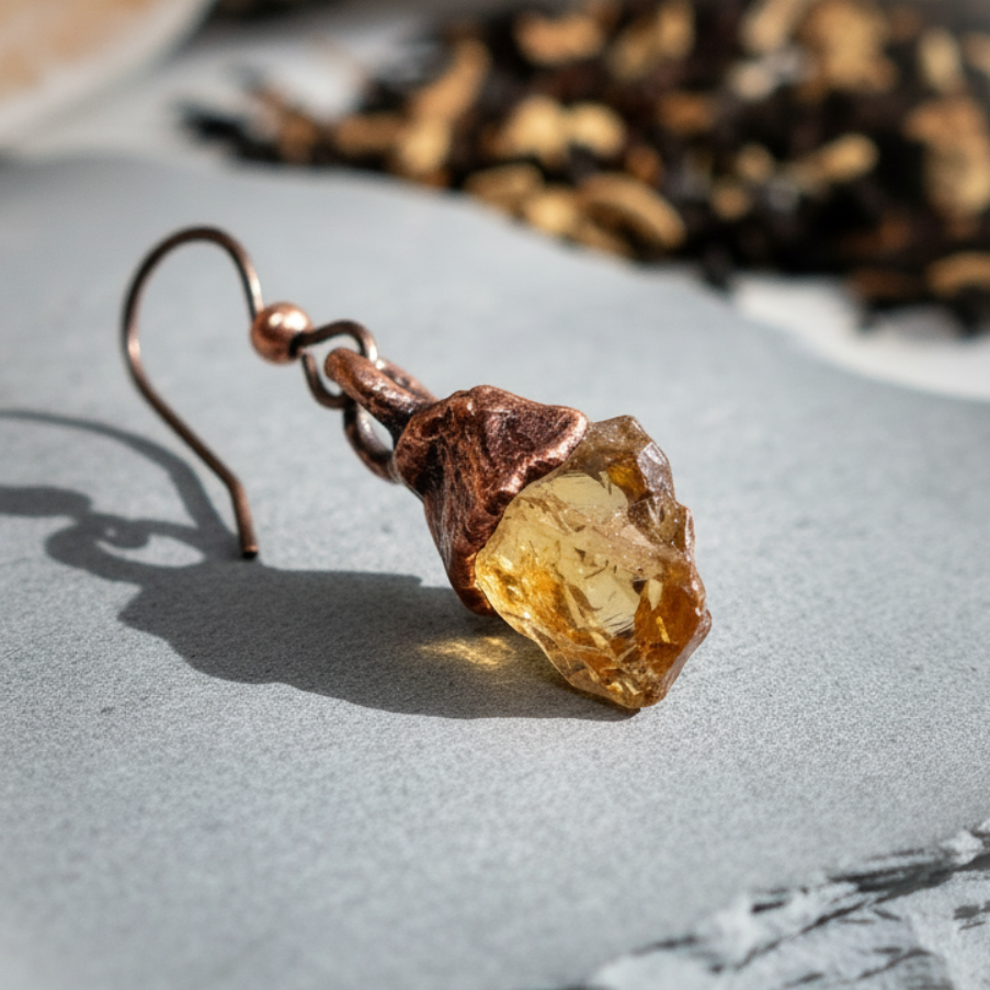 Citrine Earring Hero Upright Lightened