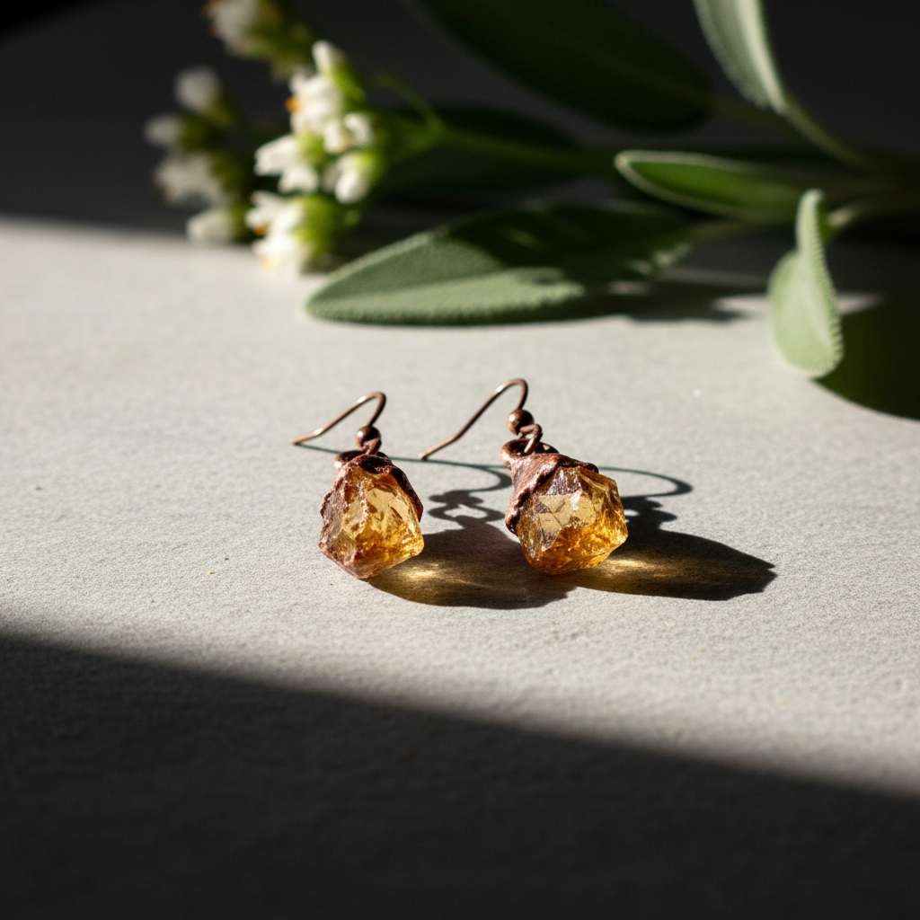 Citrine Earrings - Hyper Sharp