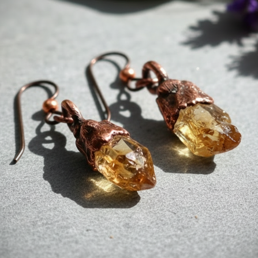 Citrine Earrings No Card 2