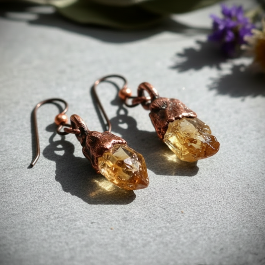 Citrine Earrings No Card 2