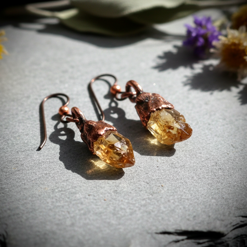 Citrine Earrings Slate 4