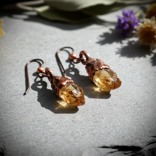 Citrine Earrings Slate 4