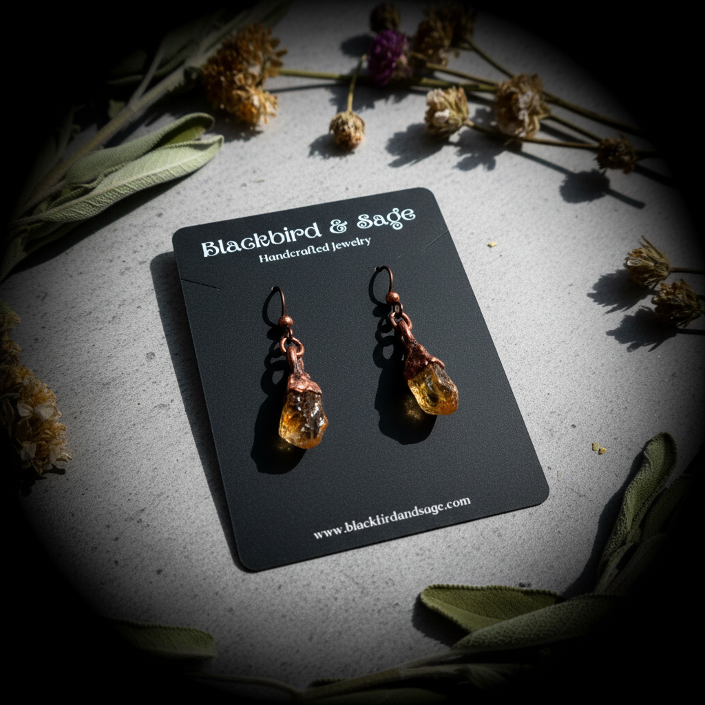 Citrine Earrings Slate 5
