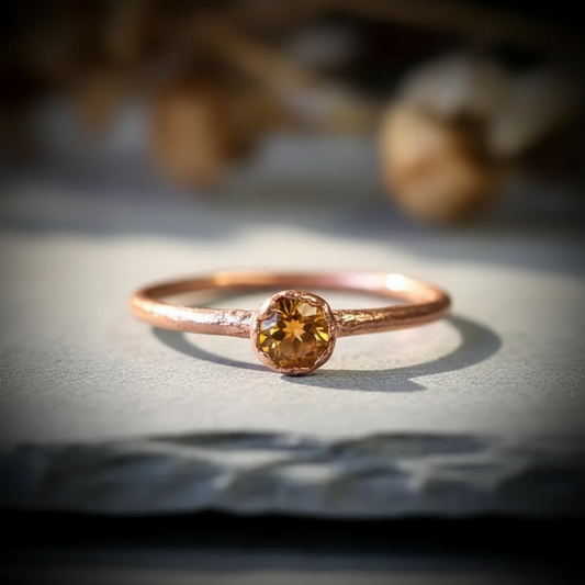 Citrine Ring Close-Up