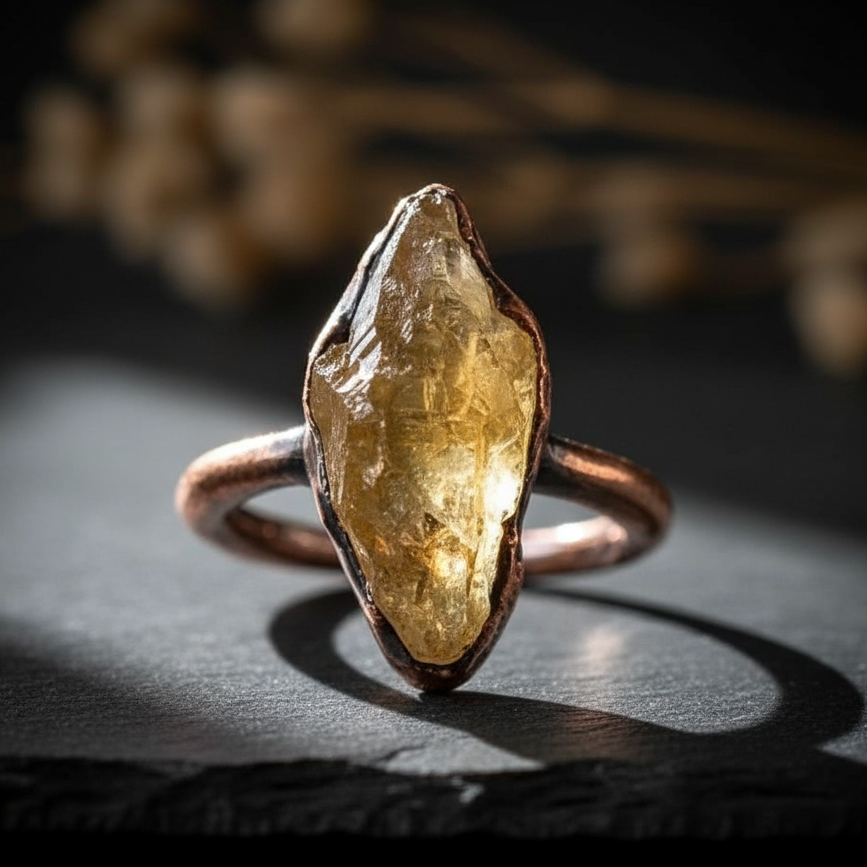 Citrine Ring – Close Up