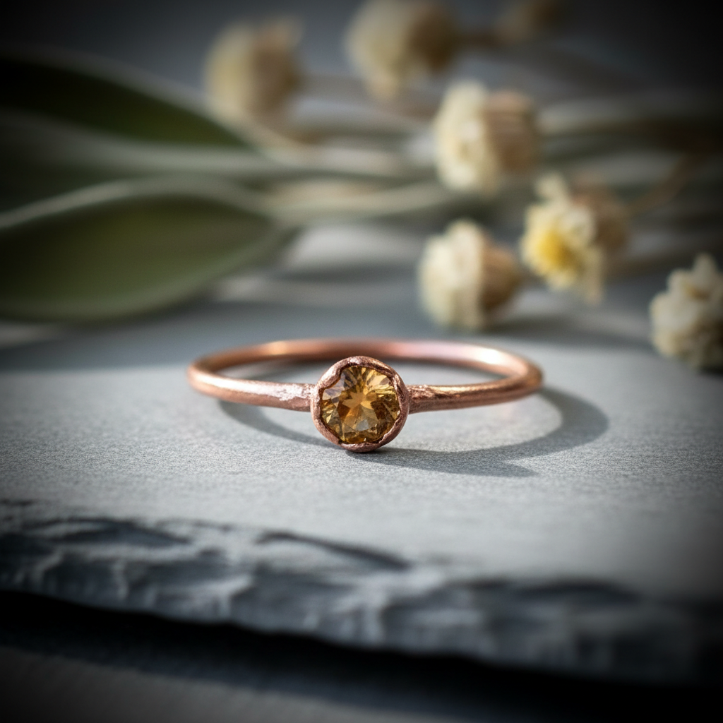 Citrine Ring Hero Flat Lay