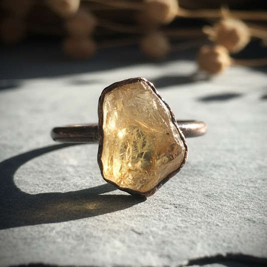 Citrine Statement Ring – Close Up