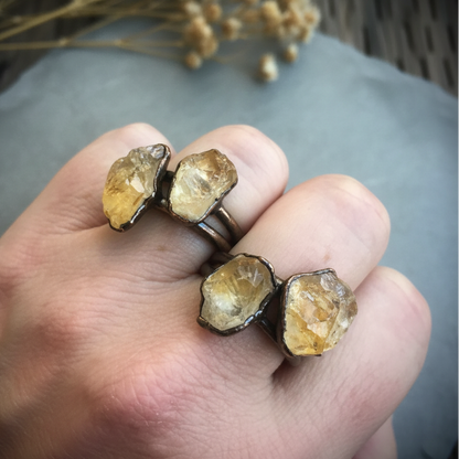 Citrine Statement Ring – Hand Shot Final