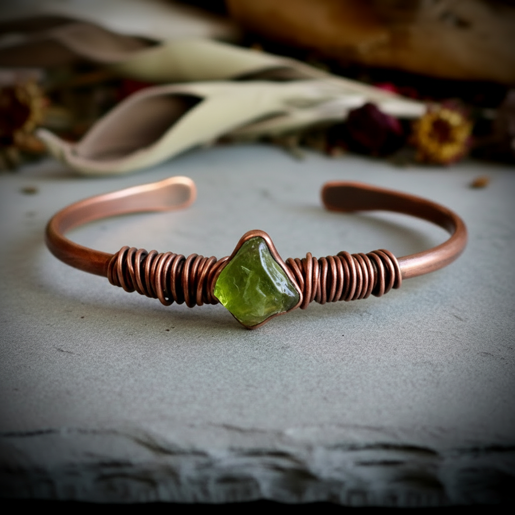 Closed bangle flat lay