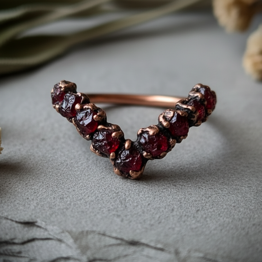 Garnet Chevron Close-up