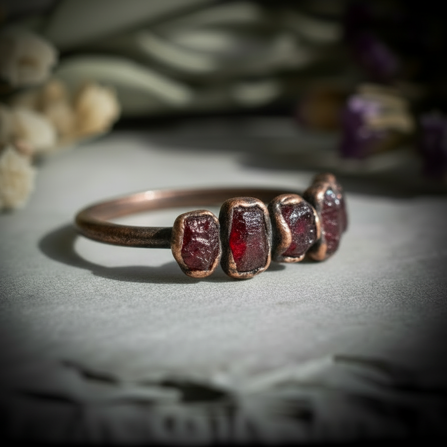 Garnet Ring Second Angle